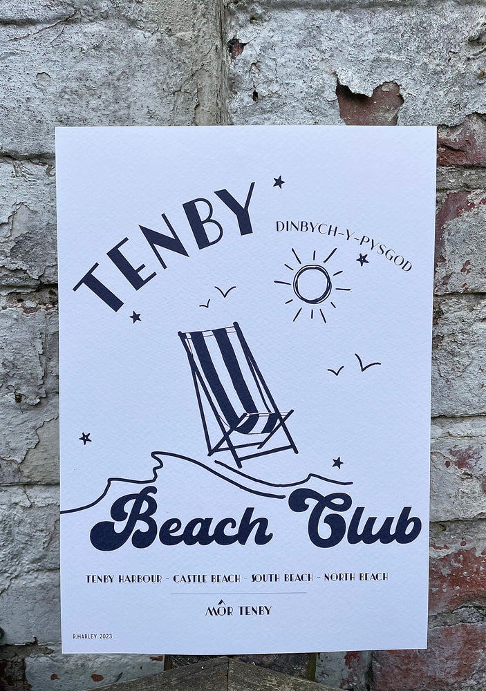 Tenby Beach Club Print