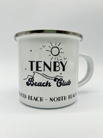 Tenby Beach Club Enamel Mug