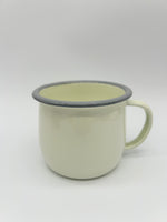 Enamel Mug Cream & Grey