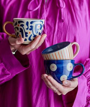 Dark Blue Spot Cup