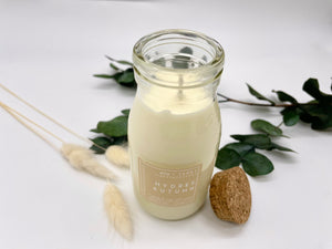 Hydref - Autumn Môr Milk Bottle Candle